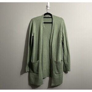 Marled by Reunited Size M Green Marled Cardigan Soft Touch Knit Cool-Weather Wea